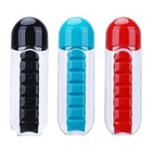 Botella De Agua 600ml + Pastillero Organizador De Pastillas  9