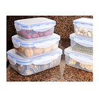 Set De 4 Tapper Tuper Hermeticos Para Comida Plastico 4