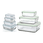 Set De 4 Tapper Tuper Hermeticos Para Comida Plastico 5