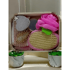Set De Esponjas Exfoliantes Para El Cuerpo En La Ducha, Baño 6