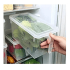 Organizador Refrigerador Transparente Con Tapa Y Mango 6
