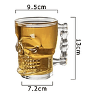 Set 2 Vasos Shoperos Calavera 530cc Cervecero, Jarra Cerveza 2