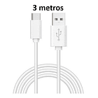 Cable Tipo C 3 Metros Carga Rapida Y Datos 4