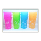 Set 12 Vasos Plásticos Resistentes Reutilizables Colores 1