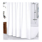 Cortina De Baño Blanca Impermeable + Forro Transparente 2