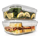 Taper Tupper Hermético Vidrio Comida 1.500ml  1