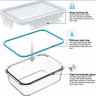 Taper Tupper Hermético Vidrio Comida 1.500ml  5