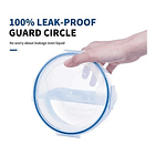 Set 3 Taper De Vidrio Hermético Tupper Contenedor Comida  5