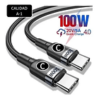 Cable Usb Tipo-c A Tipo-c 100w Carga Rápida 1m Pd 4