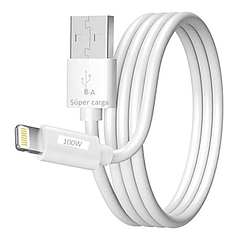 Cable Lightning 1m Compatible Con iPhone De 6 Ampere