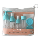 Kit De Viaje Portátil Botella De Vacío Dispensador Líquidos 2