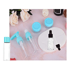 Kit De Viaje Portátil Botella De Vacío Dispensador Líquidos 7