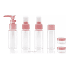 Kit De Viaje Portátil Botella De Vacío Dispensador Líquidos 8