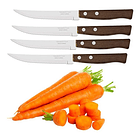 Set 12 Cuchillos Mesa Con Diente Y Mago De Madera 3