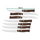 Set 12 Cuchillos Mesa Con Diente Y Mago De Madera 4