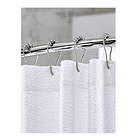 Kit De 12 Ganchos De Acero Inoxidable Para Cortinas De Baño 2