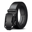 Correa/cinturon Casual Negro Para Hombre [ajustable] 1