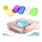 Papel Jabón Desechable De Baño Portátil De Viaje Para Manos 4