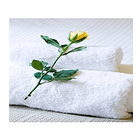 Juego De Toallas ( Mano + Baño ) Blanca Alta Calidad. 3