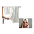 Juego De Toallas ( Mano + Baño ) Blanca Alta Calidad. 5