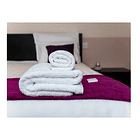 Juego De Toallas ( Mano + Baño ) Blanca Alta Calidad. 8