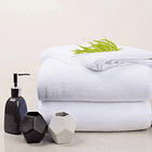 Juego De Toallas ( Mano + Baño ) Blanca Alta Calidad. 9