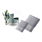 Juego De Toallas ( Mano + Baño ) Con Bordado Alta Calidad. 4