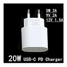 Cargador 20w Tipo C Para iPhone/android Carga Rapida 3