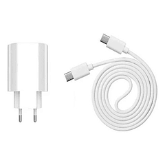 Cargador Adaptador Cabezal 25w Carga Rápida Más Cable C