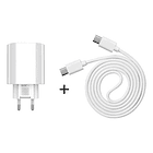 Cargador Adaptador Cabezal 25w Carga Rápida Más Cable C 4