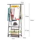 Estante Organizador Colgador Con Perchero Exhibidor De Ropa  6