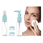 Kit De Viaje Portátil Botella De Vacío Dispensador Líquidos 1