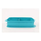 Taper De 3 Divisiones Plastico Para Comida Fuente Colores 4