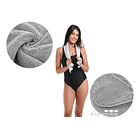 Toalla De Microfibra Multifuncional Poliéster 50x90cm Gris 4