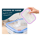 Taper Tupper Hermético Vidrio Comida 1.300ml  4