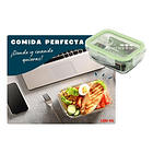 Taper Tupper Hermético Vidrio Comida 1.300ml  5