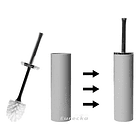 Set Baño 4 Piezas Taza Jabonera Dispensador Escobilla 4