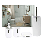 Set Baño 4 Piezas Taza Jabonera Dispensador Escobilla 7
