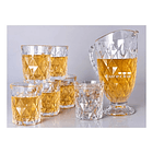 Set Jarra  + 6 Vasos De Vidrio 1