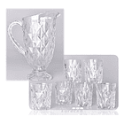 Set Jarra  + 6 Vasos De Vidrio 3