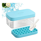 Bandeja Para Cubitos De Hielo Con Tapa Y Contenedor  1