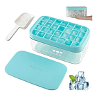 Bandeja Para Cubitos De Hielo Con Tapa Y Contenedor  3