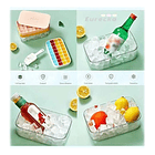 Bandeja Para Cubitos De Hielo Con Tapa Y Contenedor  7