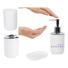 Set Accesorios De Baño 4pzs Portacepillos Jabonera 16