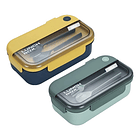 Taper 3 Compartimentos De Plástico Para Comida 1000 Ml  1