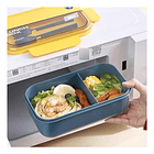 Taper 3 Compartimentos De Plástico Para Comida 1000 Ml  7