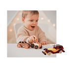 Juguete Auto De Madera Antiguo Colección Vintage Regalo 9