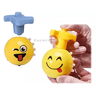 Pack 2 Trompos Luces Emoji Con Movimiento Música Divertido 8