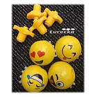 Pack 2 Trompos Luces Emoji Con Movimiento Música Divertido 9