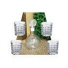 Set Licorera + 4 Vasos Vidrio Calidad, Whisky - Birmingham 3